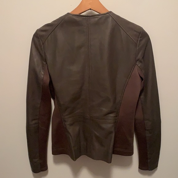 Trouve taupe leather jacket - Picture 6 of 9